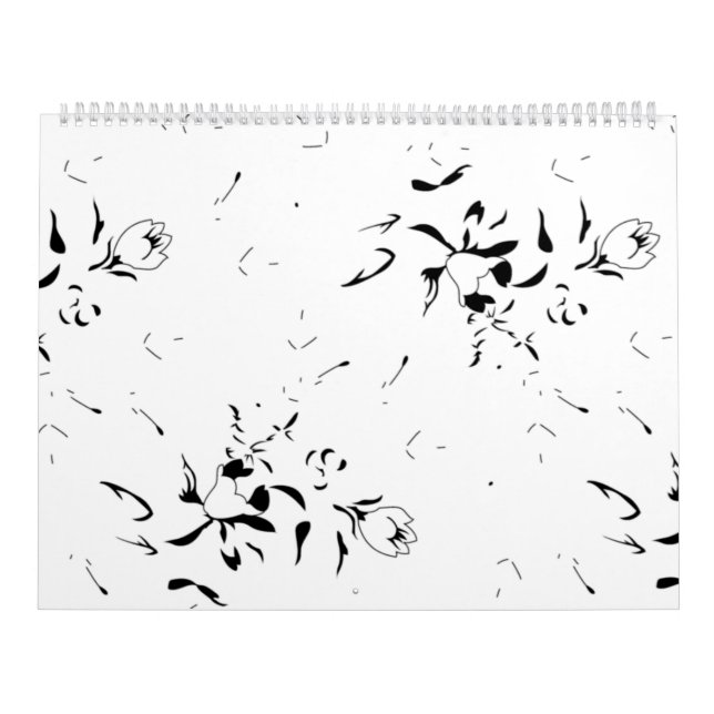 Minimalist Floral Calendar | Chic Modern Planner (Cover)