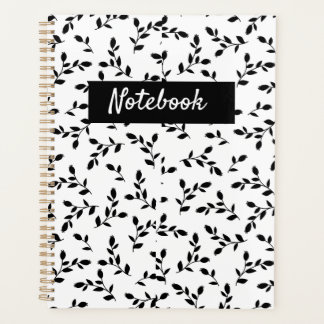 Minimalist Floral Leaf Planner Notebook