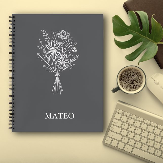 Minimalist Floral Line Art Notebook  (Creator Uploaded)