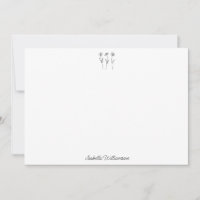 Minimalist Floral Line Art Personalized Simple