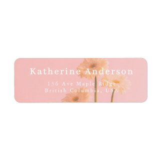 Minimalist Floral Photo Thank You Business Pink