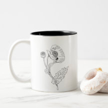 Minimalist Flower Mug