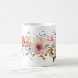 Minimalist Flower Ornament Coffee Mug
