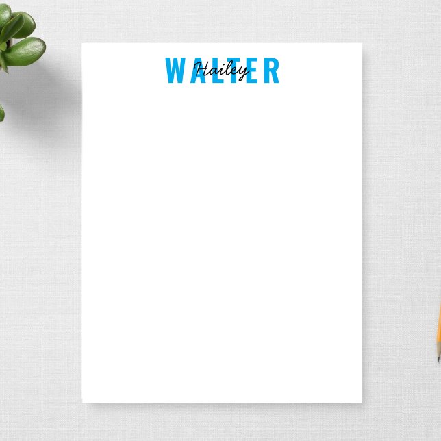 Minimalist For Office or Personal Use Personalized Notepad (Creator Uploaded)