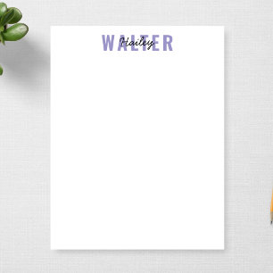 Minimalist For Office or Personal Use Personalized Notepad
