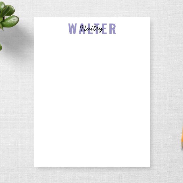 Minimalist For Office or Personal Use Personalized Notepad (Creator Uploaded)
