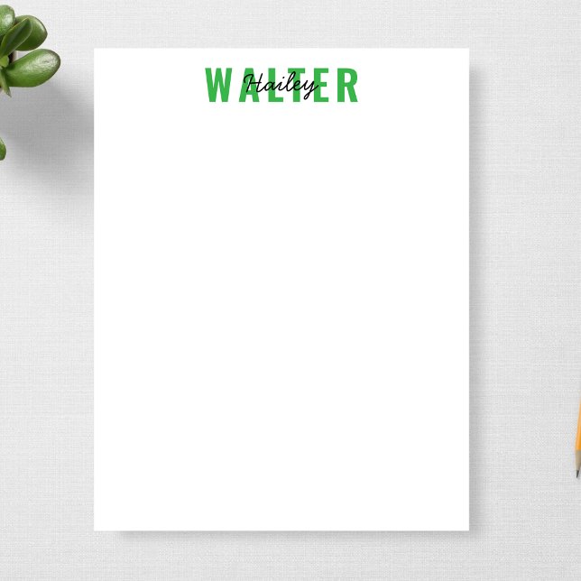 Minimalist For Office or Personal Use Personalized Notepad (Creator Uploaded)