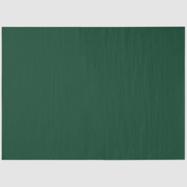 Minimalist Forest Green Plain Solid Colour  Tissue Paper (Front)