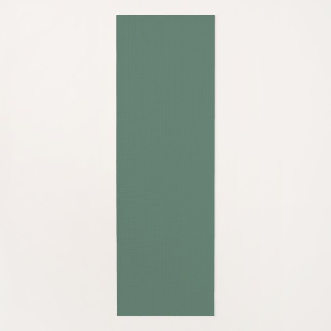 Minimalist Forest Green Yoga Mat (Front)