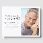 Minimalist Forever in Our Hearts Photo Funeral  Gu
