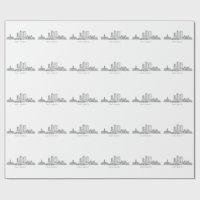 Minimalist Fort Worth Skyline Line Art