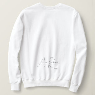 Minimalist French Script Sweatshirt
