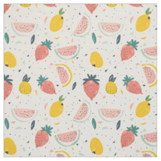 Minimalist Fruit Background Fabric