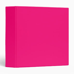 Minimalist fuchsia hot pink plain solid modern binder