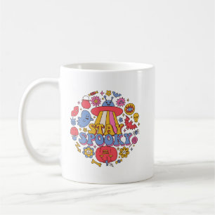 Minimalist Fun Spooky Colourful Retro Psychedelic  Coffee Mug