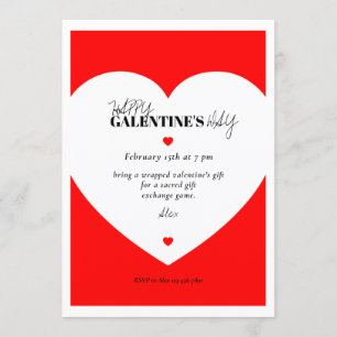 Minimalist Galentine's Invitation Card