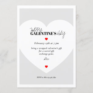 Minimalist Galentine's Invitations Card