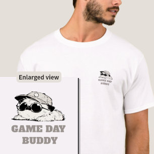 Minimalist Game Day Buddy Dog Pocket Size T-Shirt