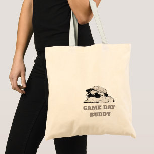 Minimalist Game Day Buddy Dog Tote Bag