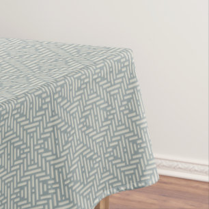 Minimalist geometric basket tablecloth