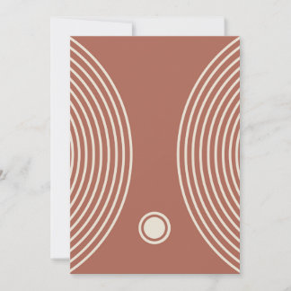 Minimalist geometric design holiday card