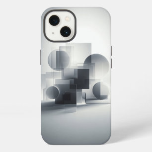 Minimalist Geometric Glass Phone Case - Abstract