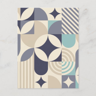 Minimalist geometric holiday postcard