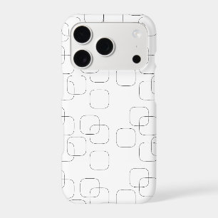 Minimalist Geometric Line iPhone Case – Modern Bla
