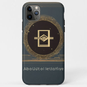 Minimalist Geometric Logo: AbsolutelyRelative iPhone 11 Pro Max Case