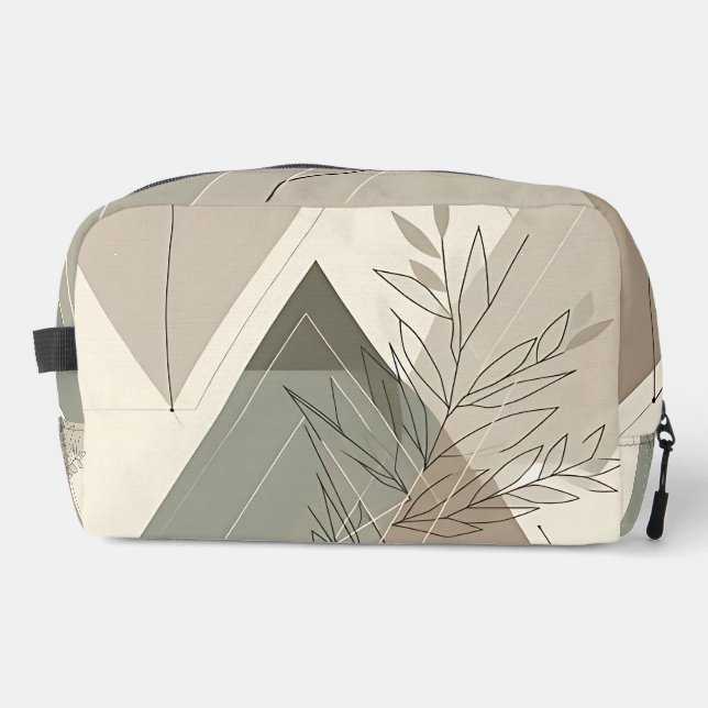 Minimalist Geometric Nature-Inspired Dopp Kit (Front)