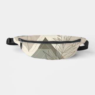 Minimalist Geometric Nature-Inspired Fanny Pack