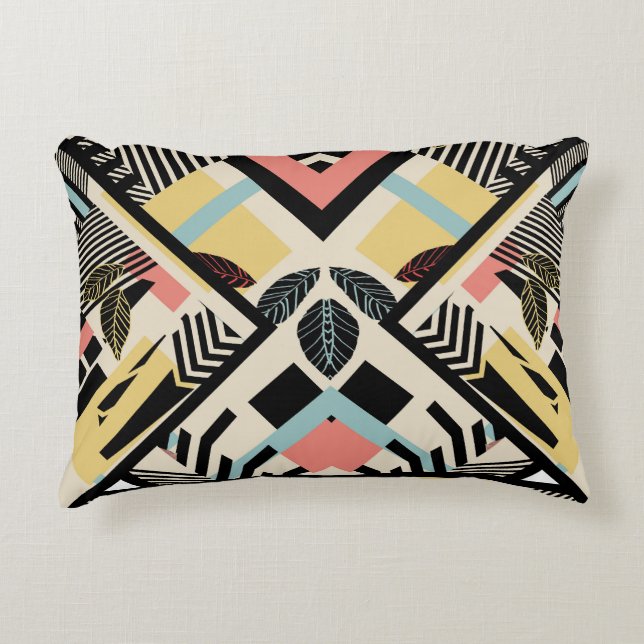 Minimalist Geometric: Pattern Design Accent Pillow (Front)