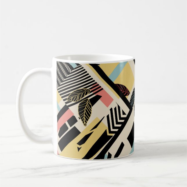 Minimalist Geometric: Pattern Design Coffee Mug (Left)