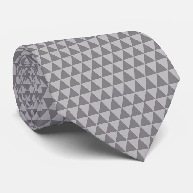 Minimalist Geometric Pattern Neck Tie (Rolled)