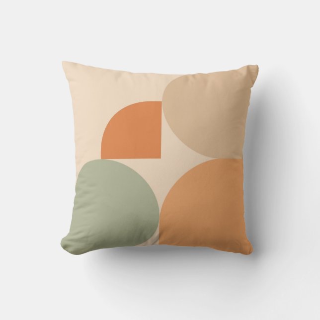 Minimalist Geometric Pillow Scandinavian Modern  (Front)