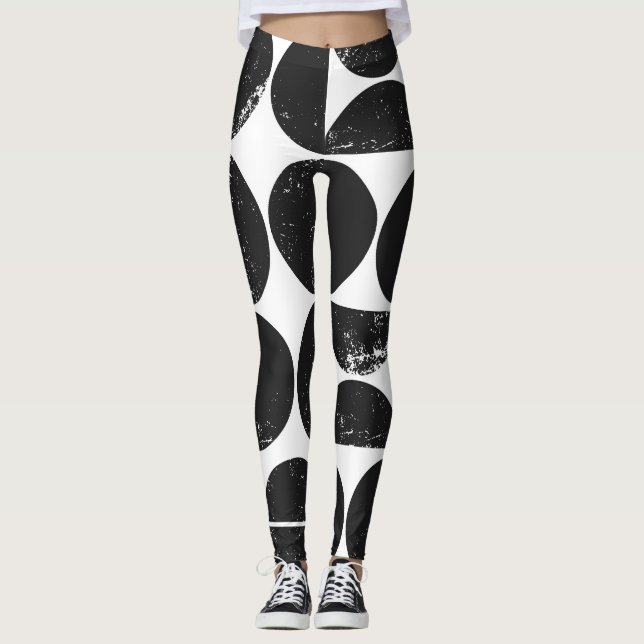 Minimalist geometric: Scandinavian semicircles. Leggings (Front)