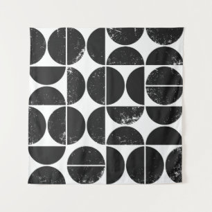Minimalist geometric: Scandinavian semicircles. Tapestry