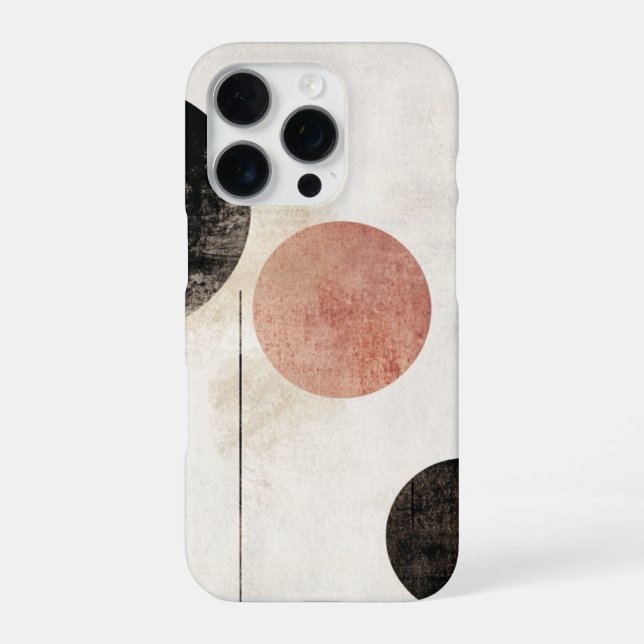 Minimalist Geometric | Sleek & Modern Abstract  iPhone Case (Back)