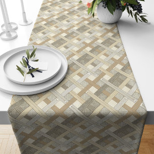 Minimalist Geometric Table Runner Modern Touch