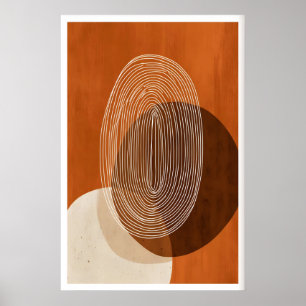 Minimalist Geometric Wall Art - Flowing Lines in