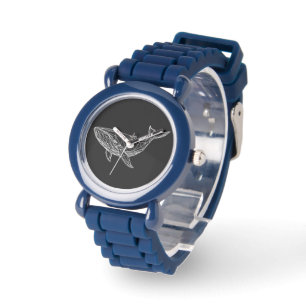 Minimalist Geometric Whale eWatch Watch