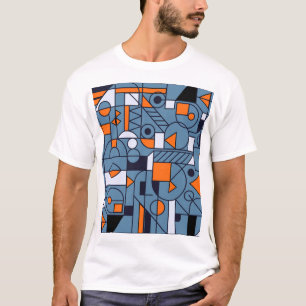 Minimalist Geometry: Retro Abstract Poster T-Shirt