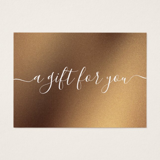 Minimalist Gift Certificate for Small Business (Front)