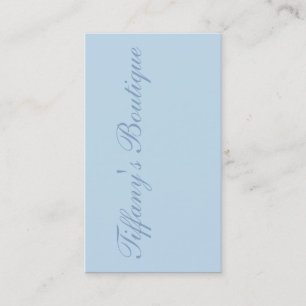 Minimalist girly chic beachy pastel aqua blue business card