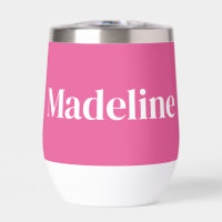 Minimalist Girly Pink Personalized