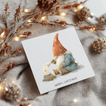 Minimalist Gnome Merry Christmas
