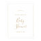 Minimalist Gold Baby Shower Welcome