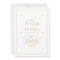 Minimalist Gold Casual Wedding