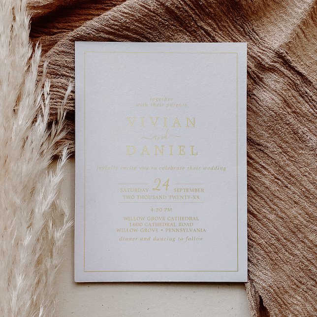 Minimalist Gold Foil Styled Date Wedding (Creator Uploaded)