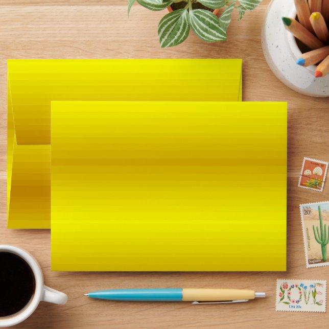 Minimalist gold gradient envelope (Desk)